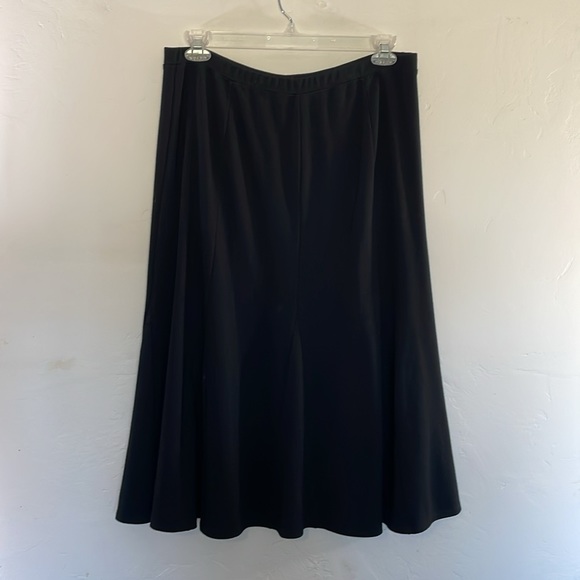 Chico's Dresses & Skirts - Chico's Black Full Skirt Stretchy Elastic Waist Pull On Skirt